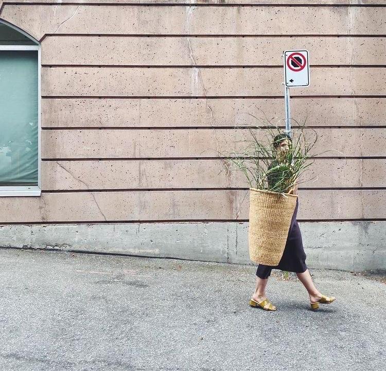 large basket with handle