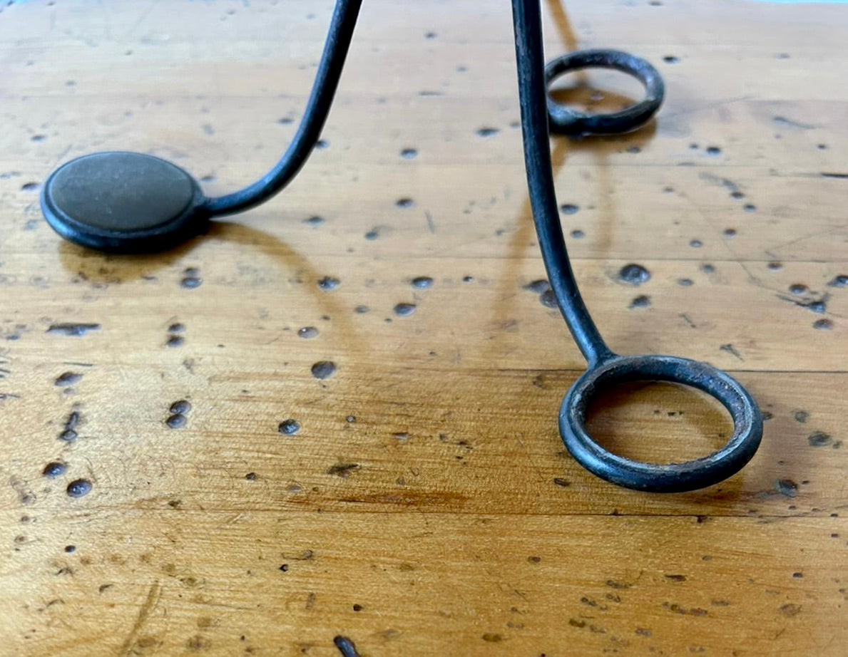 Modernist, iron table lamp from France circa 1950s.