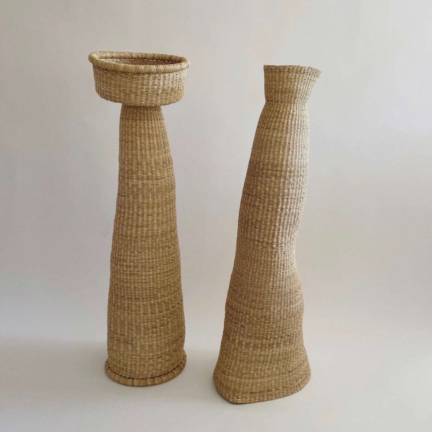 oversized woven sculptures