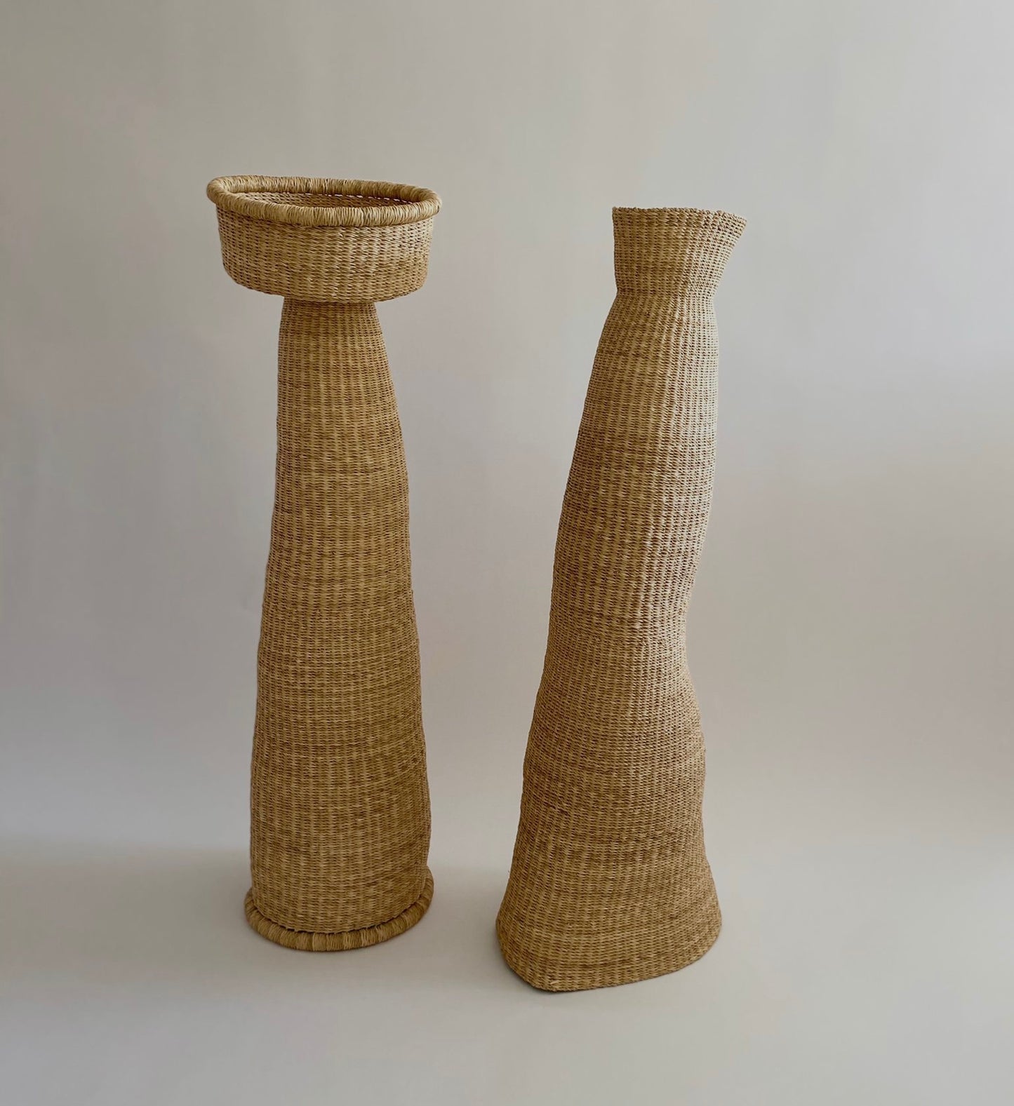 oversized woven sculptures