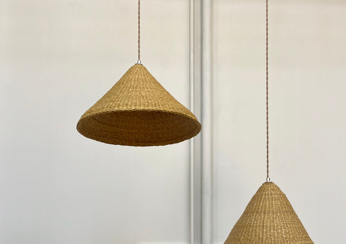 woven basket light for kitchen