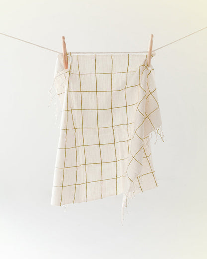 Windowpane Plaid Hand Towel