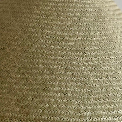 woven palm light shade in sage green